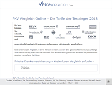 Tablet Screenshot of pkvvergleich.com